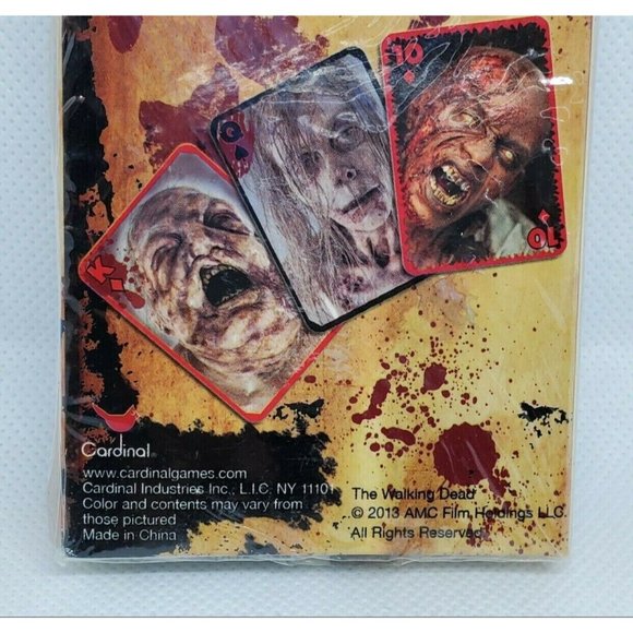 Movie Tv Memorabilia Zombie Graphics AMC Walking Dead Playing Cards - Picture 3 of 10